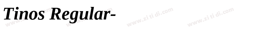 Tinos Regular字体转换